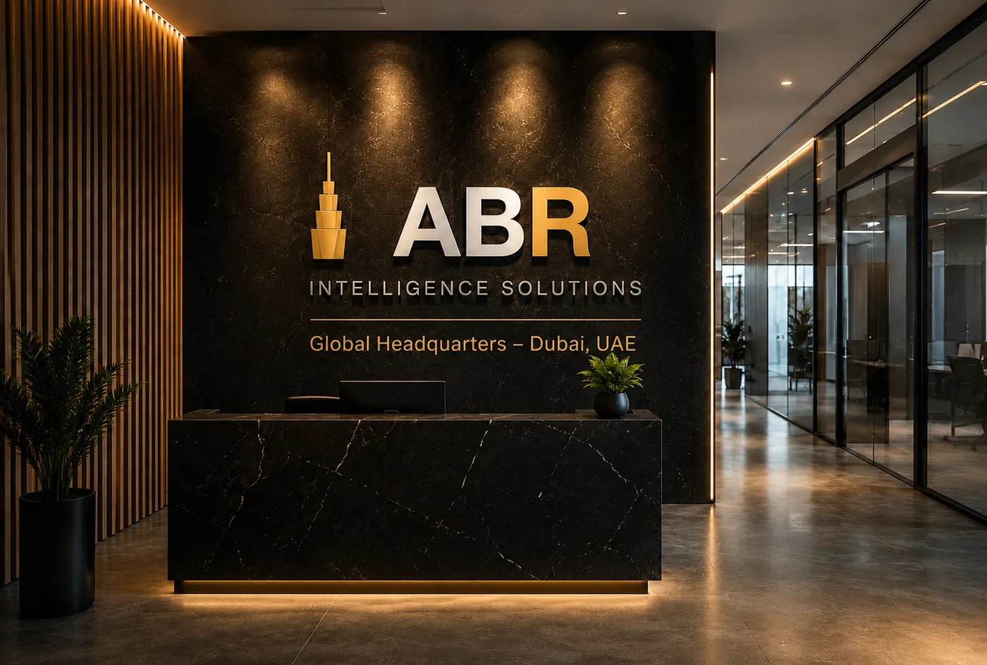 ABR Intelligence Solutions Global Headquarters reception, Dubai